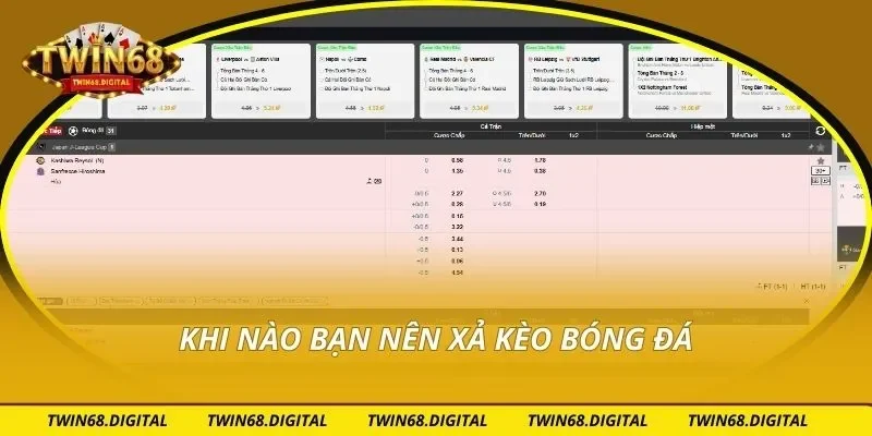 Khi nào bạn nên xả kèo bóng đá